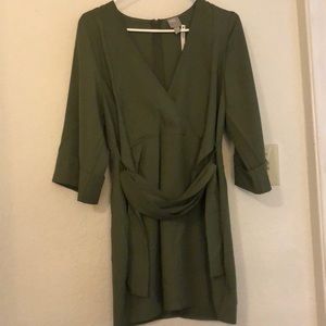 Olive green dress